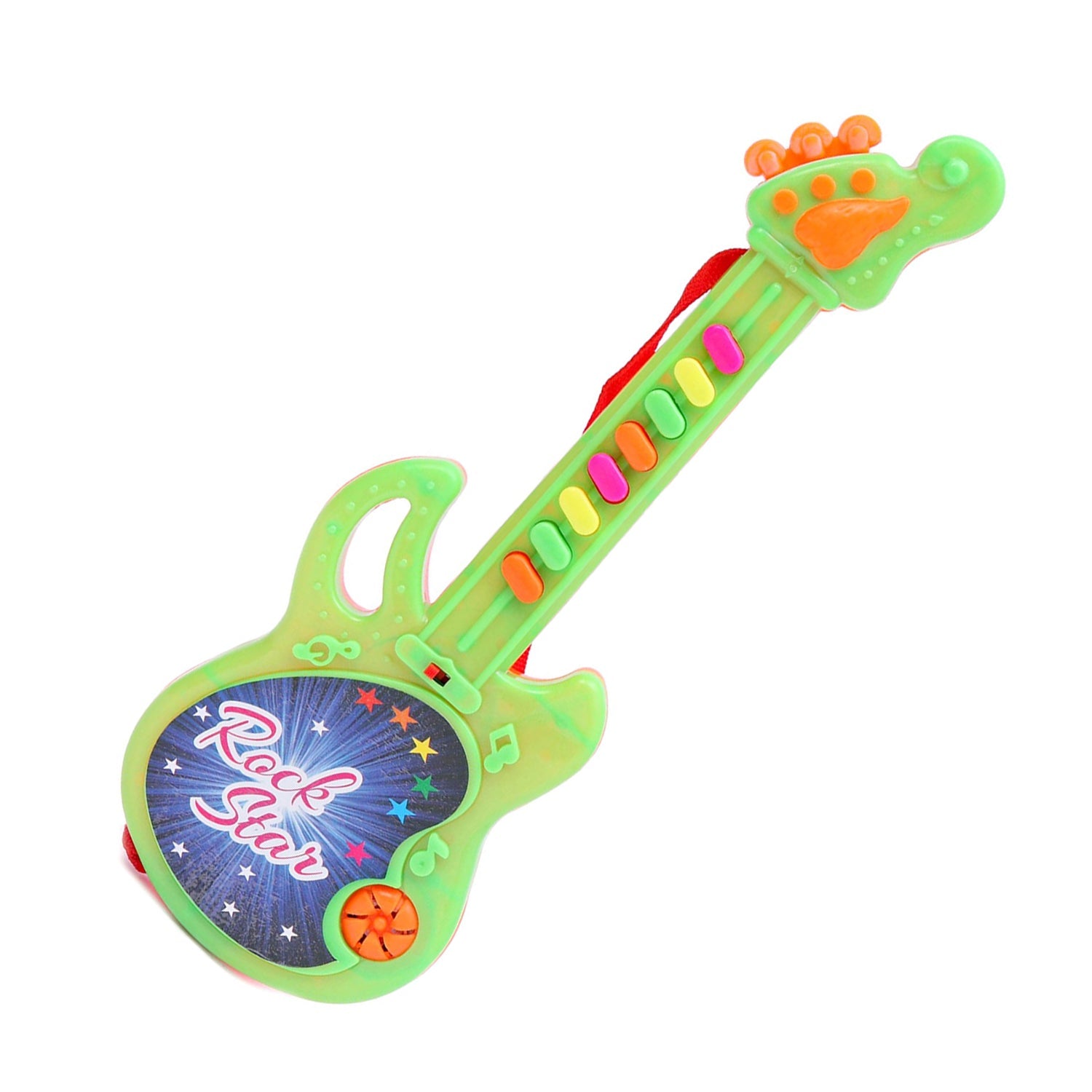 02_14e7eb9c-0122-4504-88f7-3dd3f7869d92_1500x1500.jpg Rehbarlane Mini Guitar Colorful with Delightful Music - Image 1
