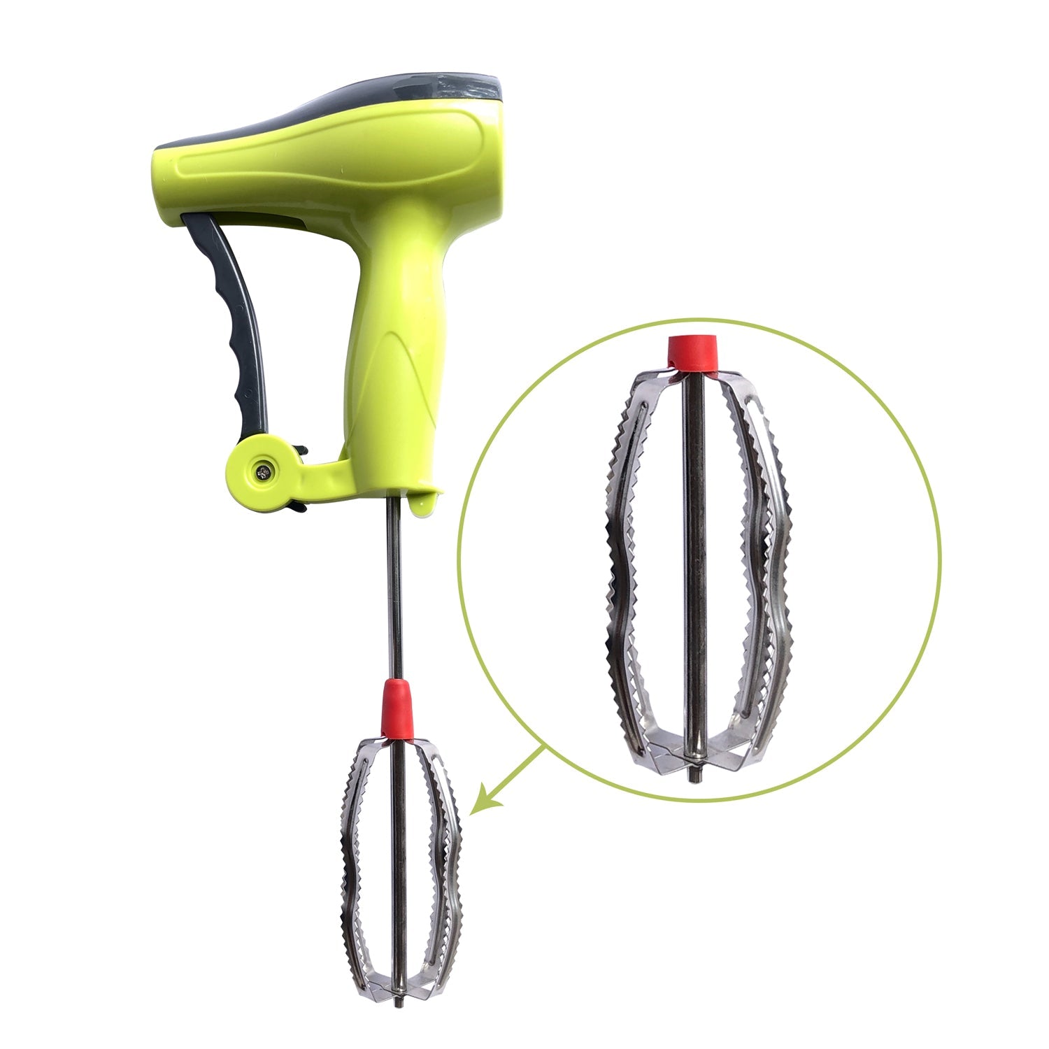 02_562f4a19-8ee7-44dd-81ae-fa66c532ddf7.jpg Rehbarlane Power Free Manual Hand Blender with Stainless Steel Blades, Milk Lassi Maker, Egg Beater Mixer - Image 1