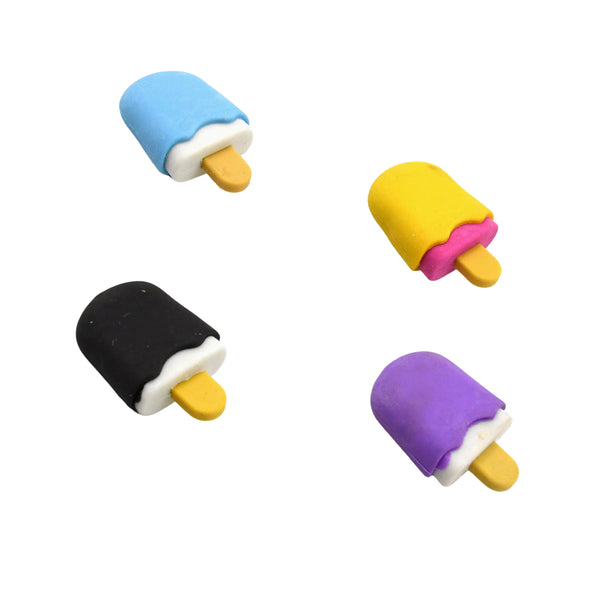 02_bac5a117-53c5-4d00-8de0-77a6e4b7efef.jpg Rehbarlane Dessert Erasers Set: Donut, Lollipop, Ice Cream, Cone Shapes ?Fun B'Day Return Gift - Image 1