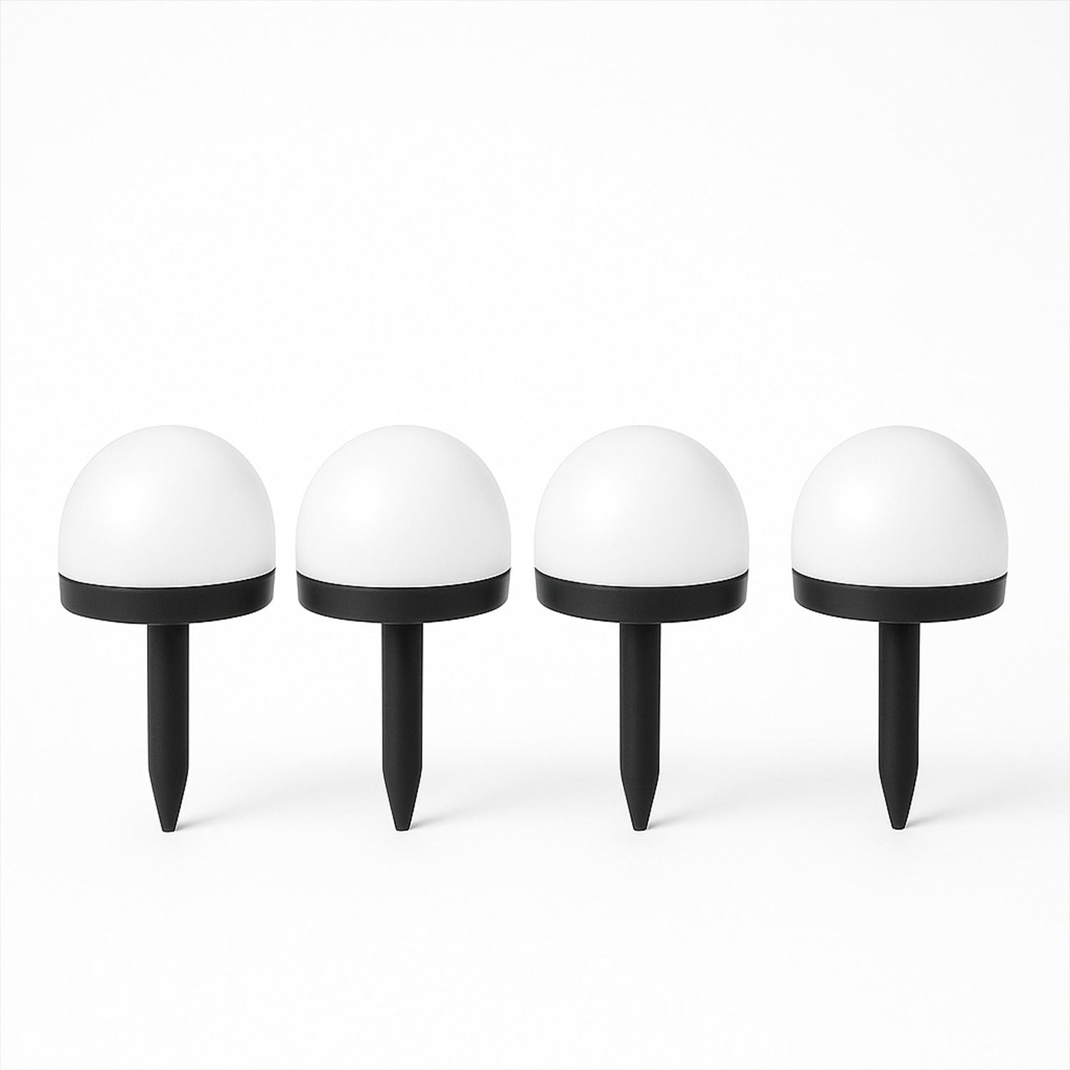 04_efd5b7d1-72a2-4b5c-a56d-ab9802b201fc.jpg Rehbarlane Dome Solar Garden Light Set (4 Pc) - Image 1