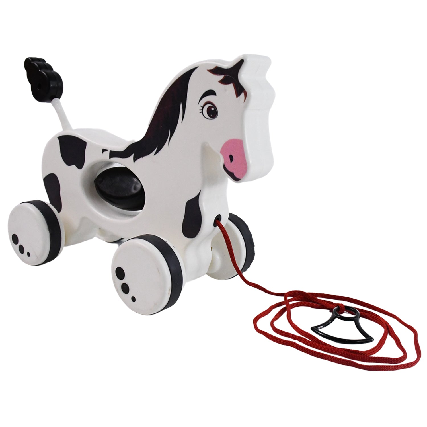 05_38d07c5e-e1b7-42d6-9412-4ecd31e0e46e.jpg Rehbarlane Dog Pull Along Toddler Toy with Attractive Design (1 Pc) - Image 1