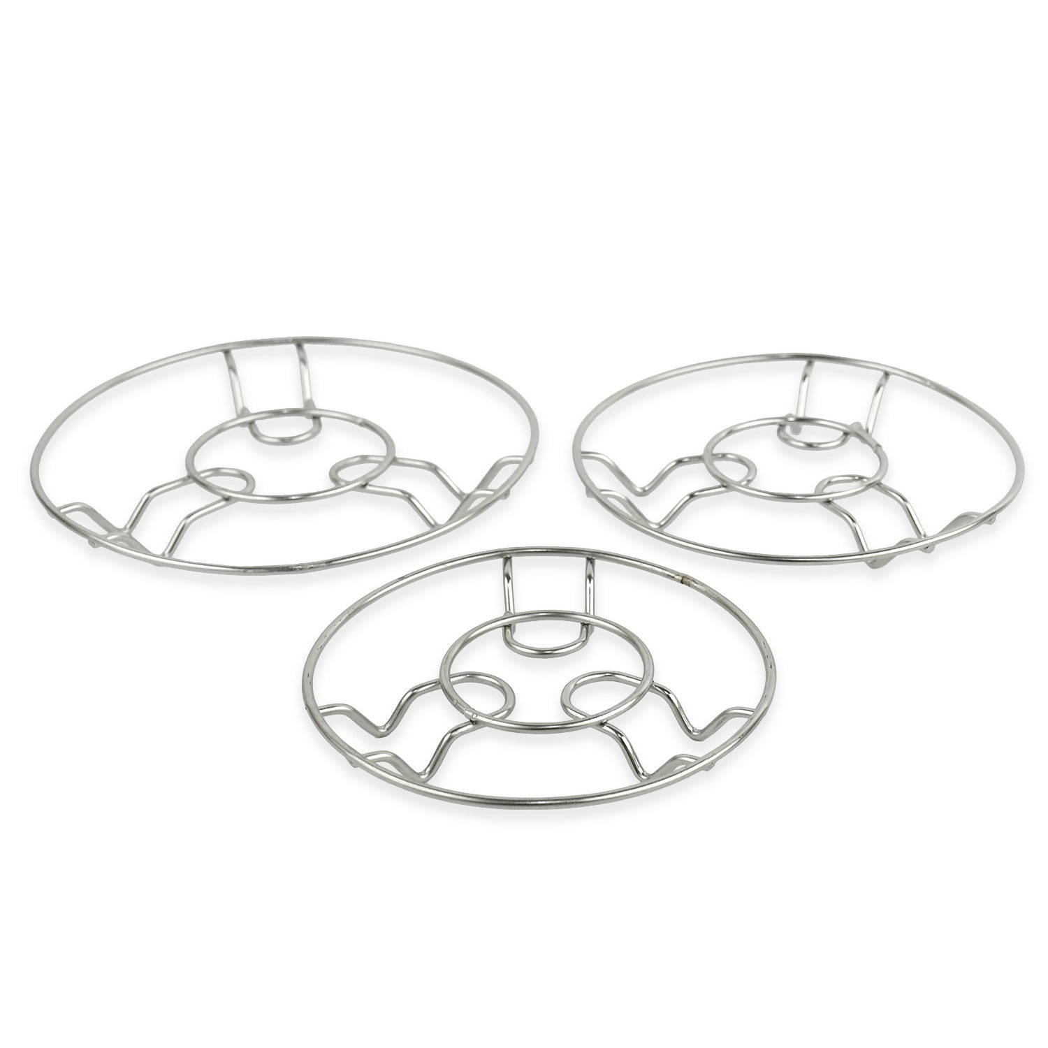 05_8a2ab2a2-7dc6-47ca-8af8-b728afd95c13.jpg Rehbarlane Stainless Steel Wire Hotmate Trivet Stand Set of Heat-Resistant Kitchen Protectors - Image 1
