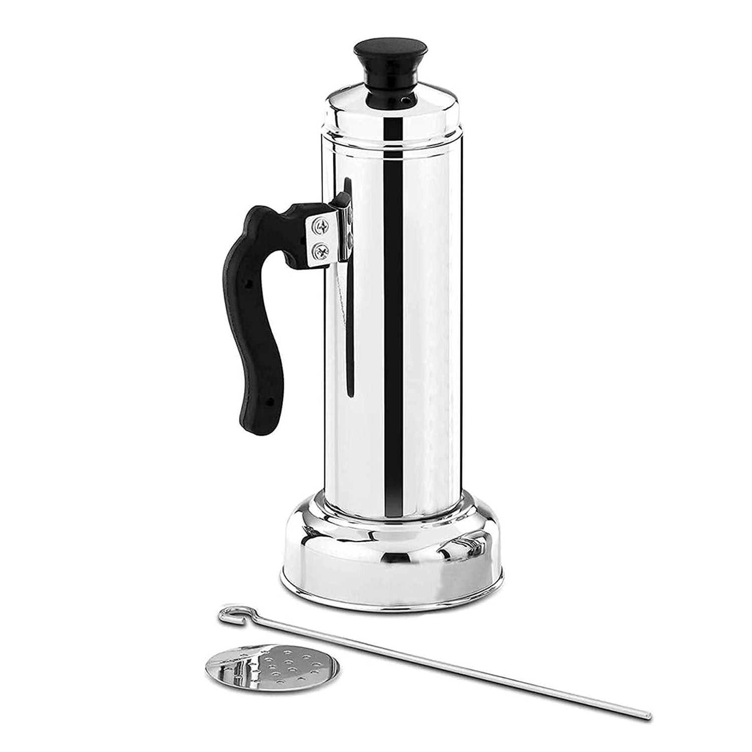 06_7ae74dd8-aed4-44d0-b68f-7e31d0500b94.jpg Rehbarlane Puttu Maker Set with Steamer Plate & Pressure Cooker Top, Stainless Steel - Image 1