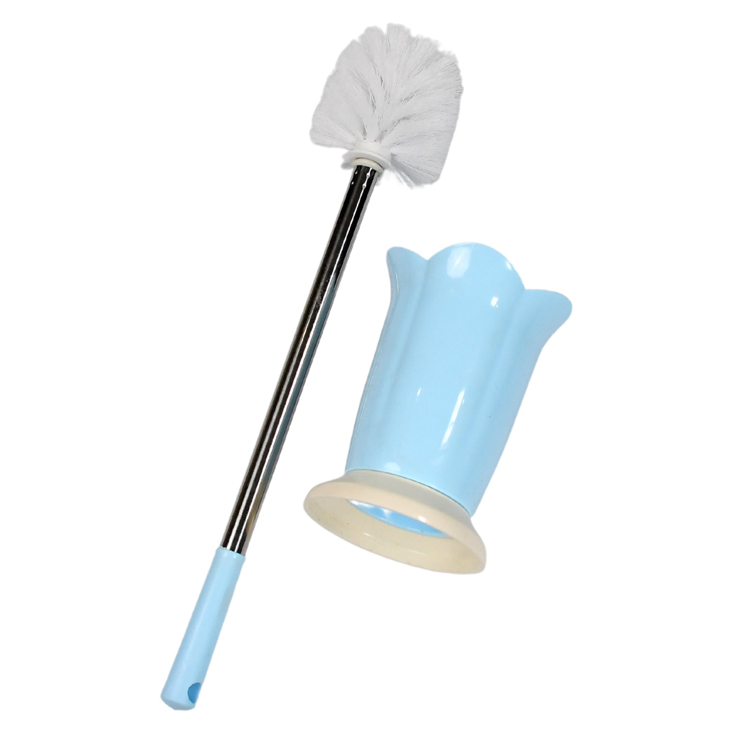 07_d38f78fc-90f3-4655-9760-6bc84d6b5bdb.jpg Rehbarlane Toilet Cleaning Brush with Holder Stand Durable Plastic Brush for Western Indian Toilets Bathroom Cleaning Essential - Image 1