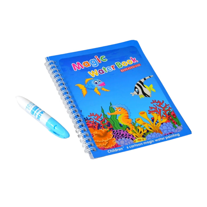 07_e358985c-6c7d-4da8-b48a-9cde4b5e4b1d_700x700.jpg Rehbarlane Magic Water Quick Dry Coloring Book & Doodle Board | Reusable No-Mess Painting Book with Magic Pen | Educational Drawing Toy for Kids - Image 1