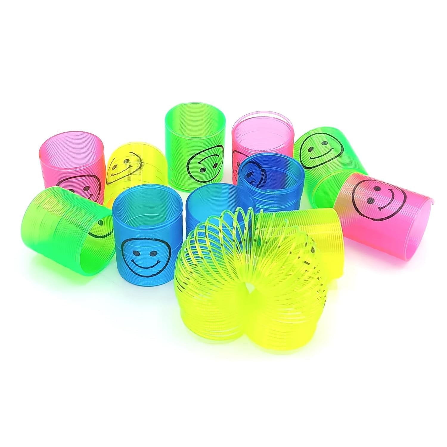 09_e5beee5f-0396-477d-b064-c4f7aaa588a0_1500x1500_crop_center.jpg Rehbarlane Multicolor Magic Smiley Spring Toy (12 Pcs Set) Fun, Portable Slinky Spring Toy for children, stylish for Birthdays and Playtime - Image 1