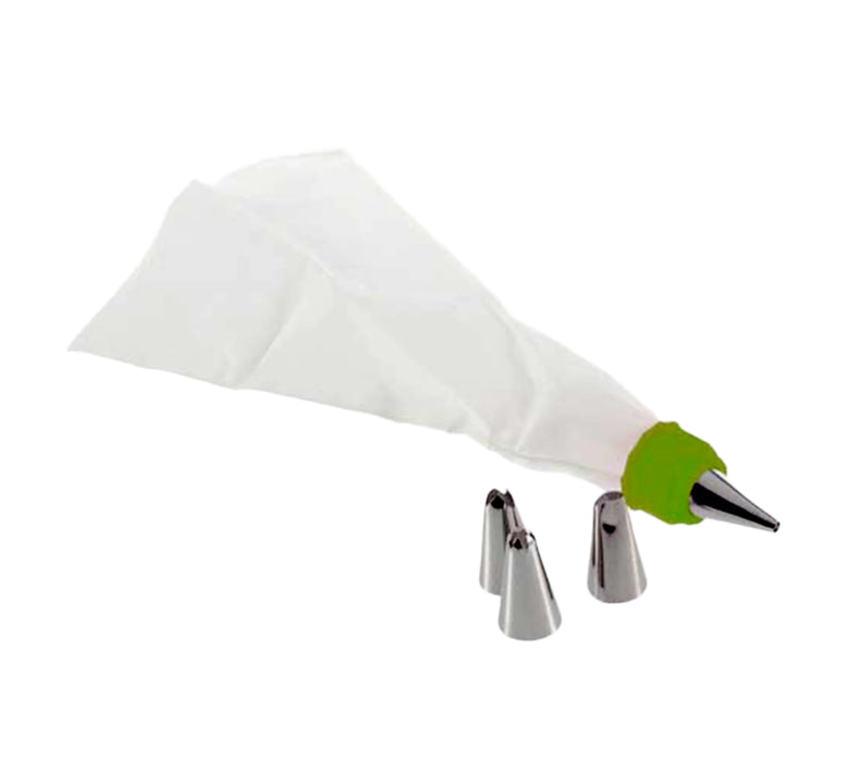46_4665_778x700.jpg Rehbarlane CAKE DECORATING NOZZLE WITH PIPING BAG STAINLESS STEEL PIPING CREAM FROSTING NOZZLES - Image 1