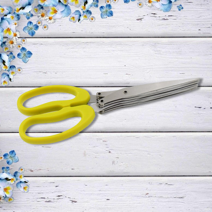 4_97d9dcee-0cd8-4ee3-8afe-fe24acb3774a_700x700.jpg Rehbarlane Multifunction Vegetable Stainless Steel Herbs Scissor with s (1 Pc) - Image 1