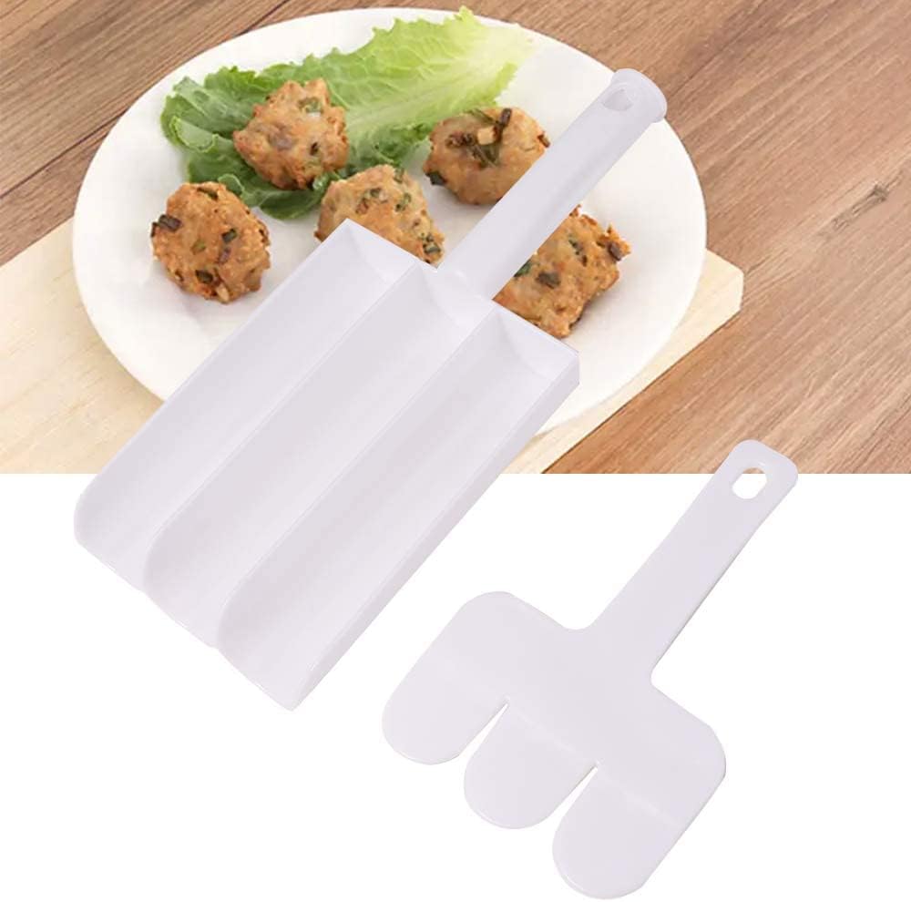 51375N9gpAL._AC_SL1000__1_cbb6b996-0570-4c94-bc26-a98e10d1af50.jpg Rehbarlane Small Multifunction Fritters Maker - Creative Fritters Scoop Multi-Function Ball Maker | Portable Maker for Making Cake Balls, Ice Cream Spoon, Doughnut, Hand Cutting Scoop(2pc Set) - Image 1