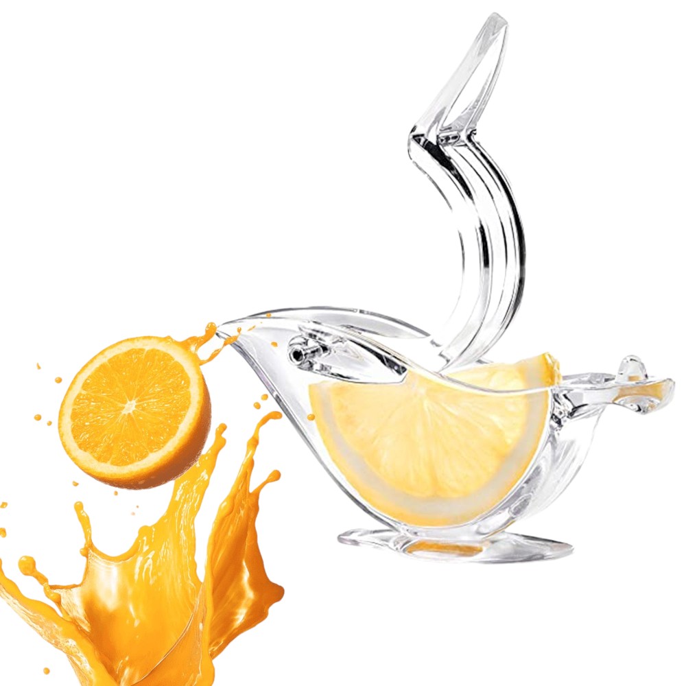 5345_boat_shape_lemon_sqz_1.jpg Rehbarlane Transparent Boat Shape Lemon Squeezer Non-Toxic, Safe, and Simple to Use |for Citrus Pack of 1 - Image 1