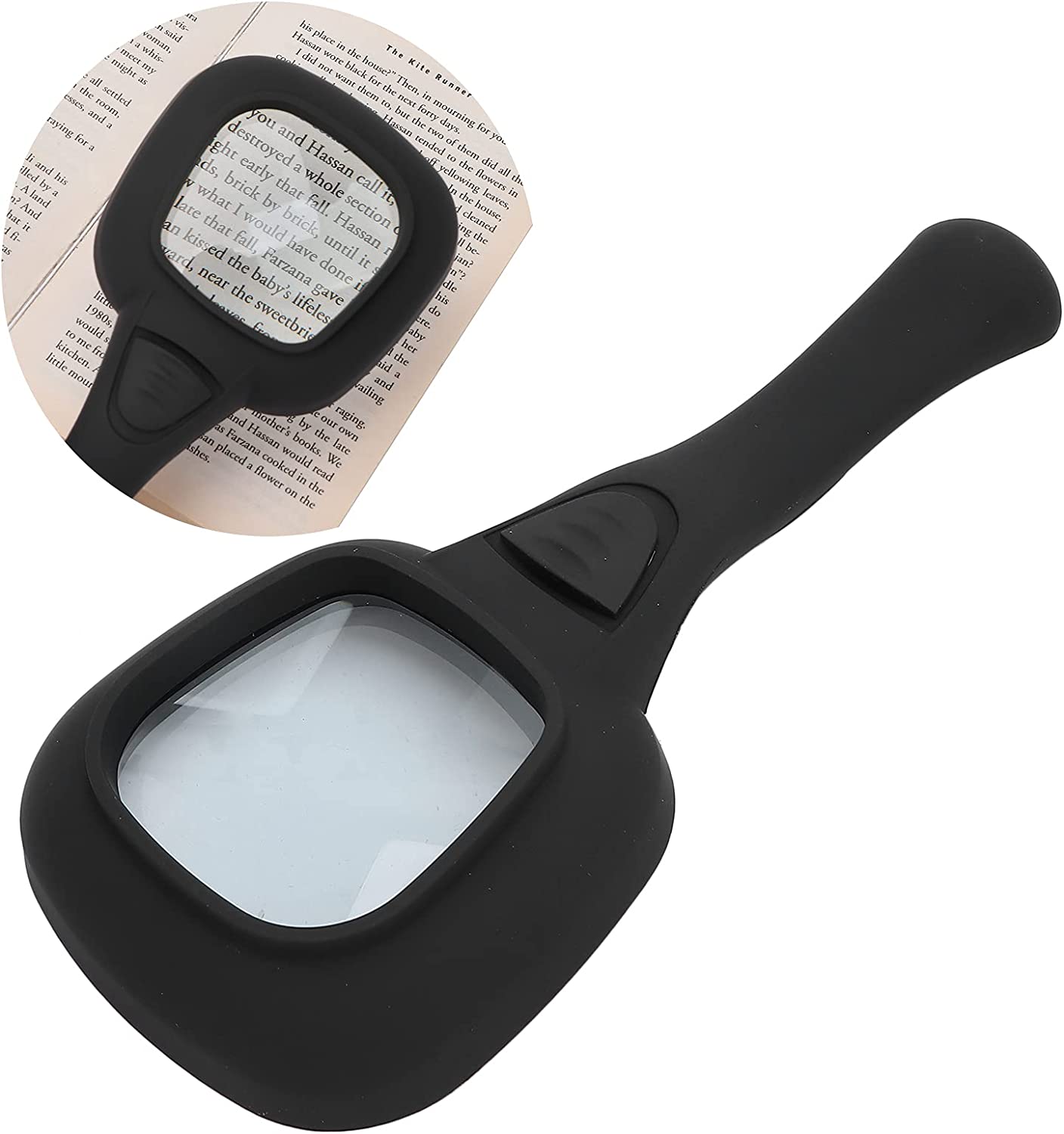 61Es4ibwGzL._AC_SL1500_1408x1500.jpg Rehbarlane Handheld LED Illuminated Magnifying Glass | Lighted Magnifier for Seniors Reading, Low Vision, Inspection, Hobby & Jewelry - Image 1