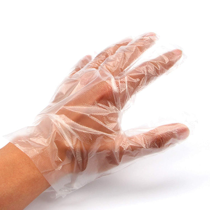 61kax1UJqrL._SL1500_700x700.jpg Rehbarlane Disposable Clear Gloves ? Transparent Plastic Gloves for Food Handling, Cleaning & Hygiene (100-Piece Pack,) - Image 1